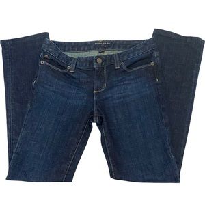 Banana Republic Straight Leg Women’s 25 OR Dark Wash Denim Jeans Long Pants